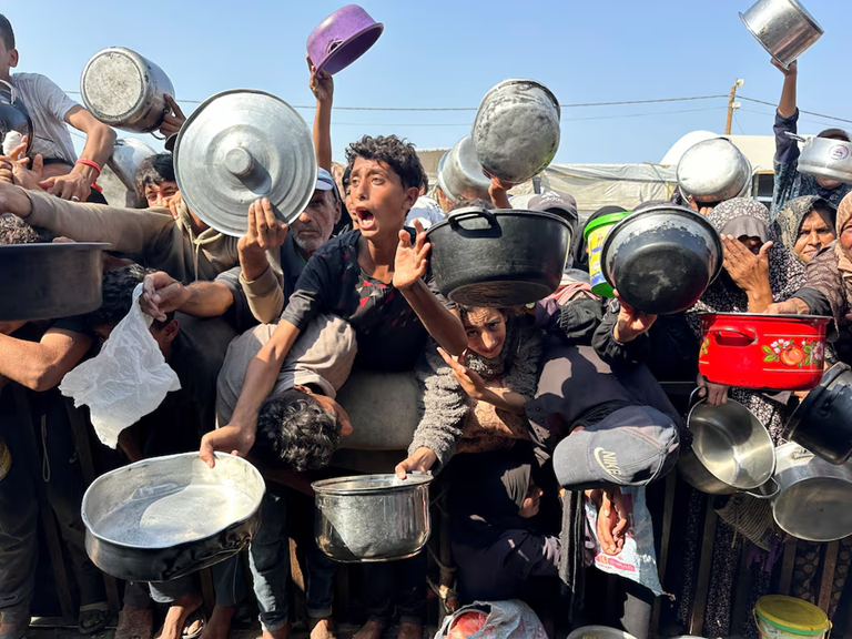 انتهاء المجاعة في غزة