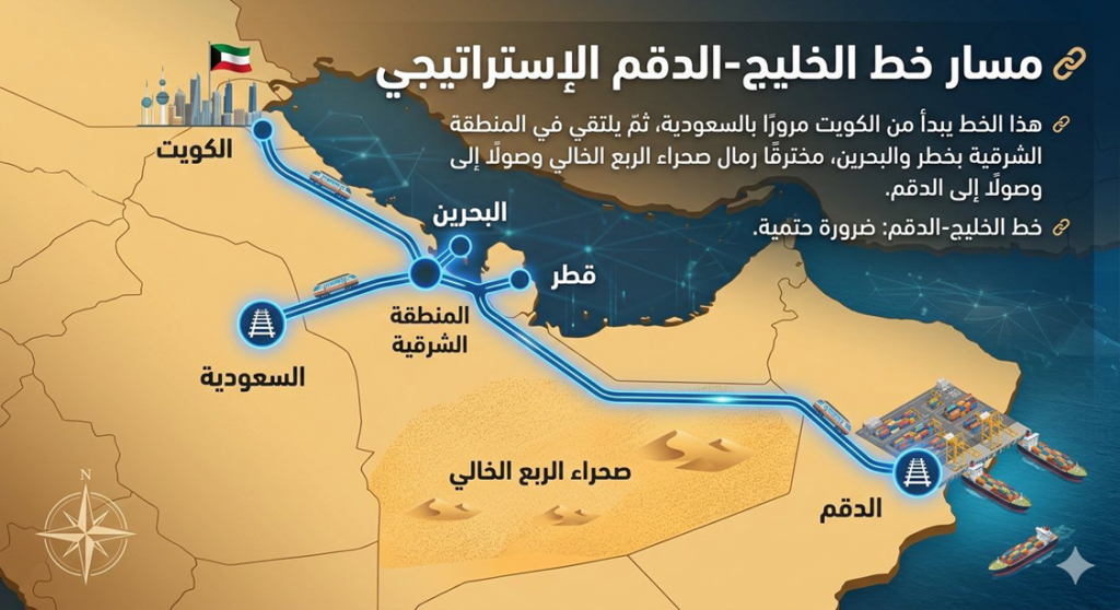 مسار خط الخليج