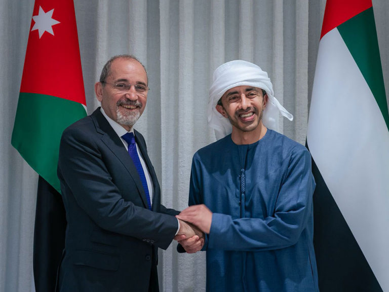 وزيرا الخارجية الإماراتي والأردني