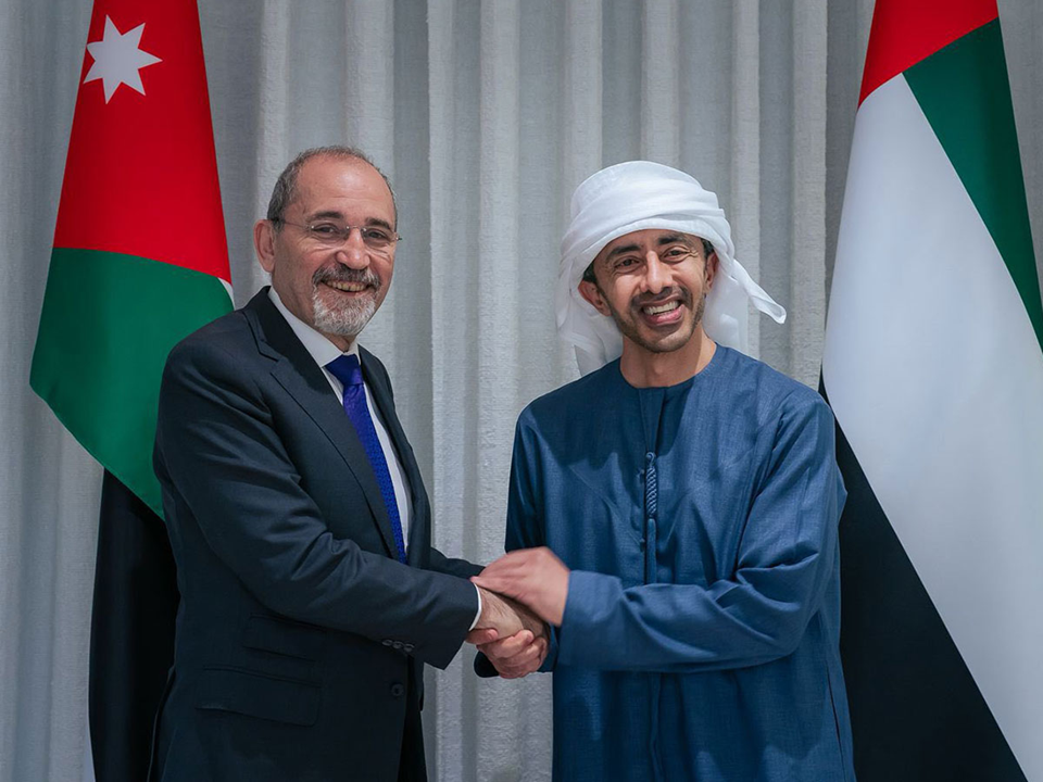 وزيرا الخارجية الإماراتي والأردني