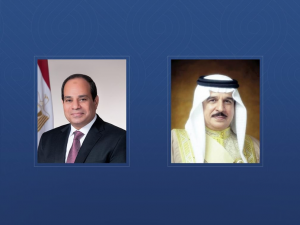 ملك البحرين والرئيس المصري