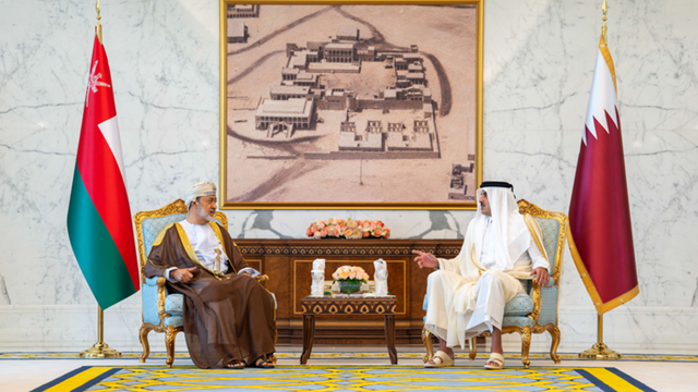 سلطان عُمان وأمير قطر